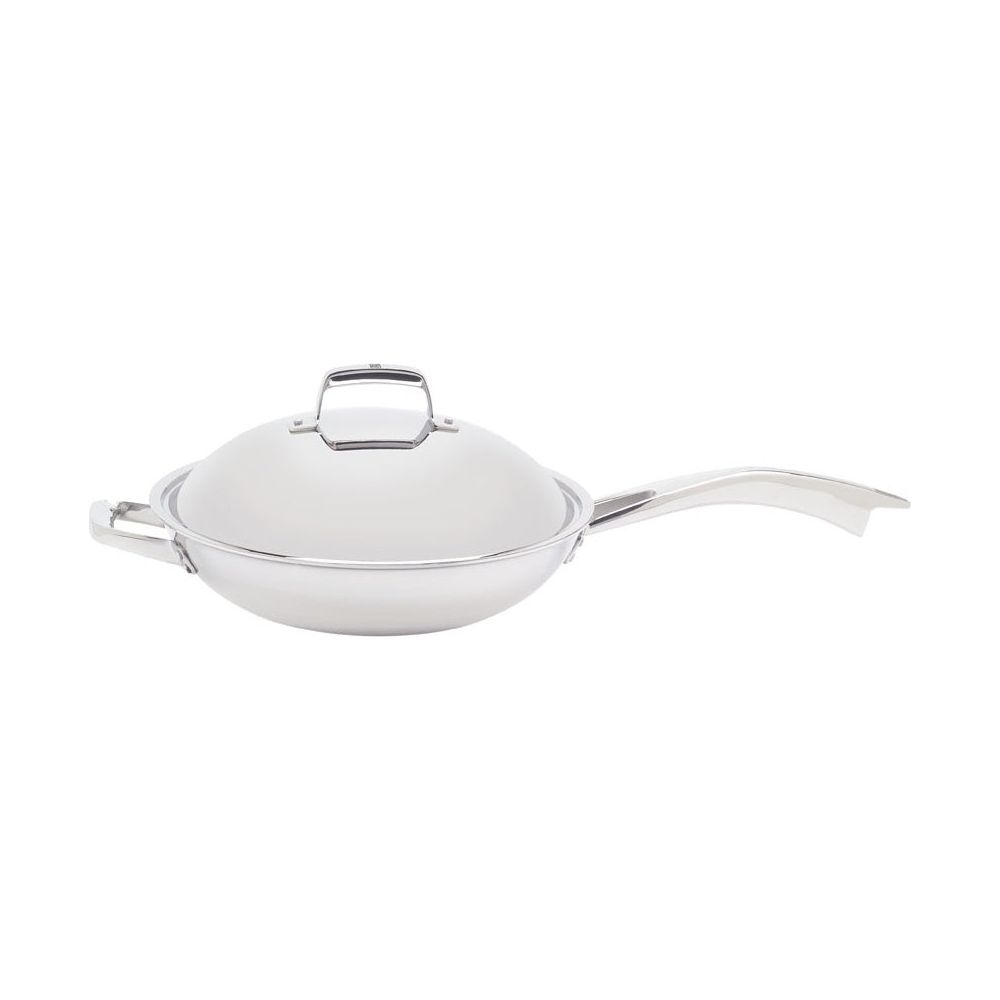 Truclad Wok 13" avec couvercle - Zwilling - Wok - - La Guilde Culinaire