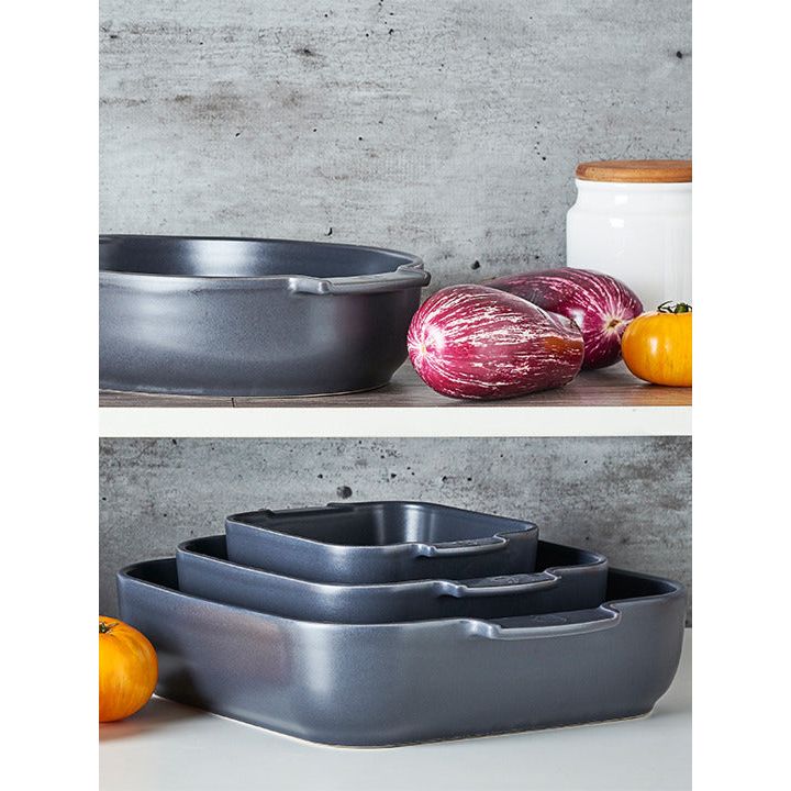 APPOLIA - Plat four en céramique rectangle Ardoise 40cm-16" - Peugeot - Plat pour four - - La Guilde Culinaire