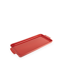 APPOLIA - Plaque apéritifs et mignardises en céramique Rouge 40x16cm-15 3/4x6 1/4'' - Peugeot - Plateau de service - - La Guilde Culinaire