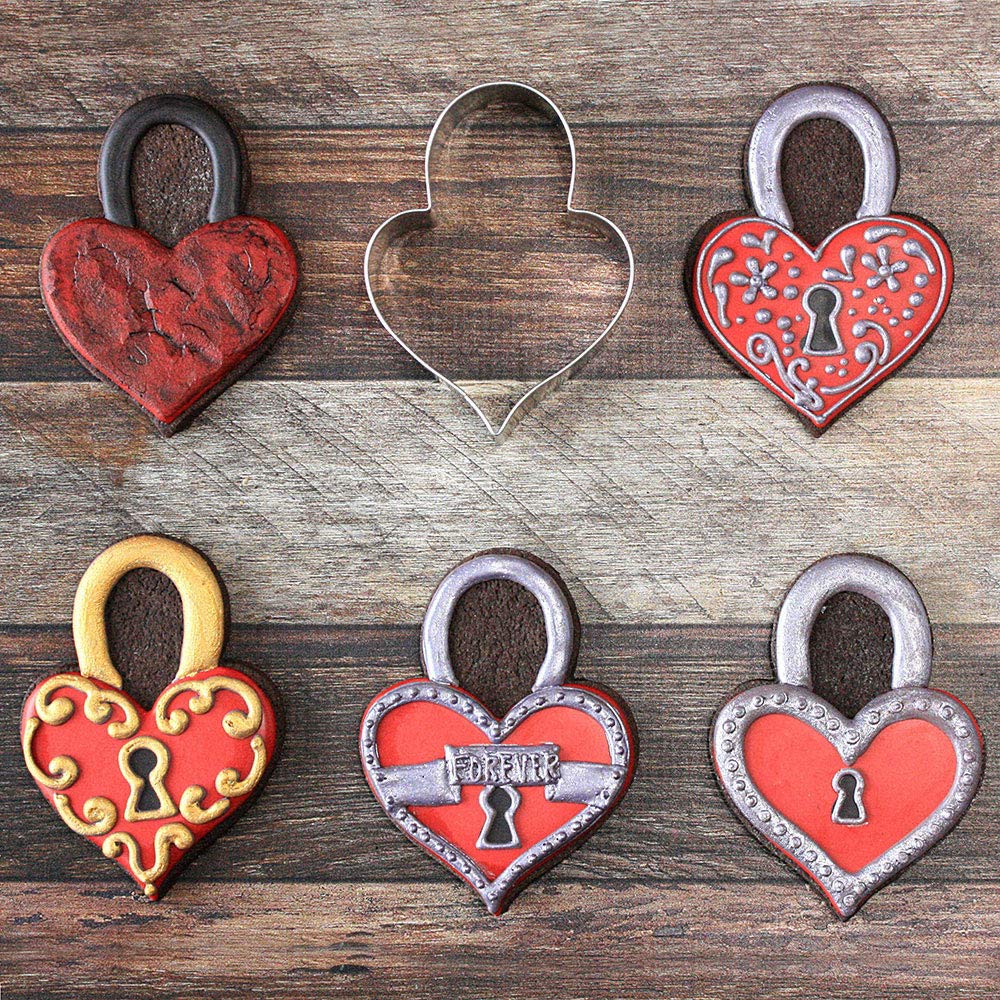 Emporte-pièce Cadenas Cœur 4 1/4" - Ann Clark Cookie Cutters - Emporte-pièce - - La Guilde Culinaire