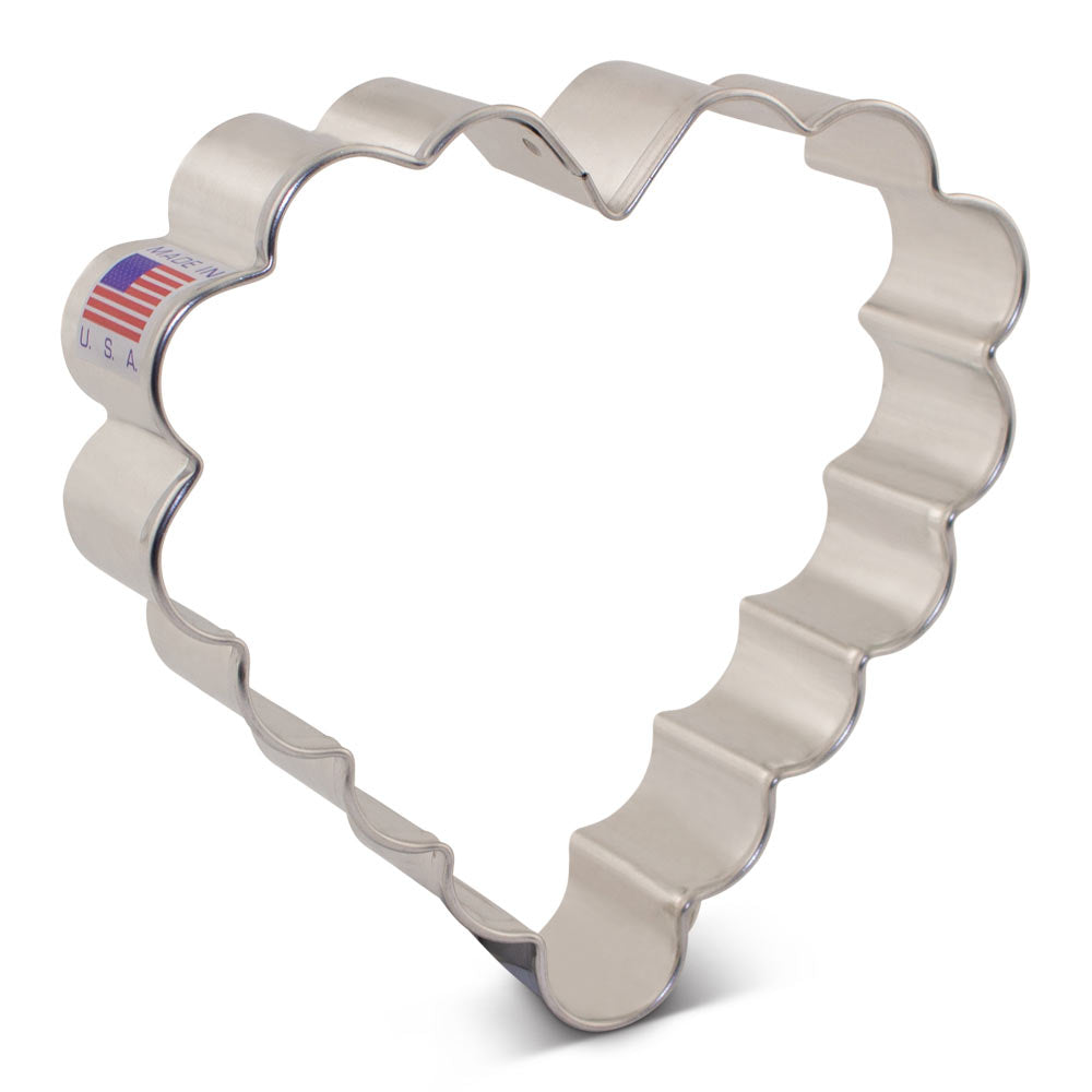 Emporte-pièce coeur festonné 4" x 4" - Ann Clark Cookie Cutters - Emporte-pièce - - La Guilde Culinaire
