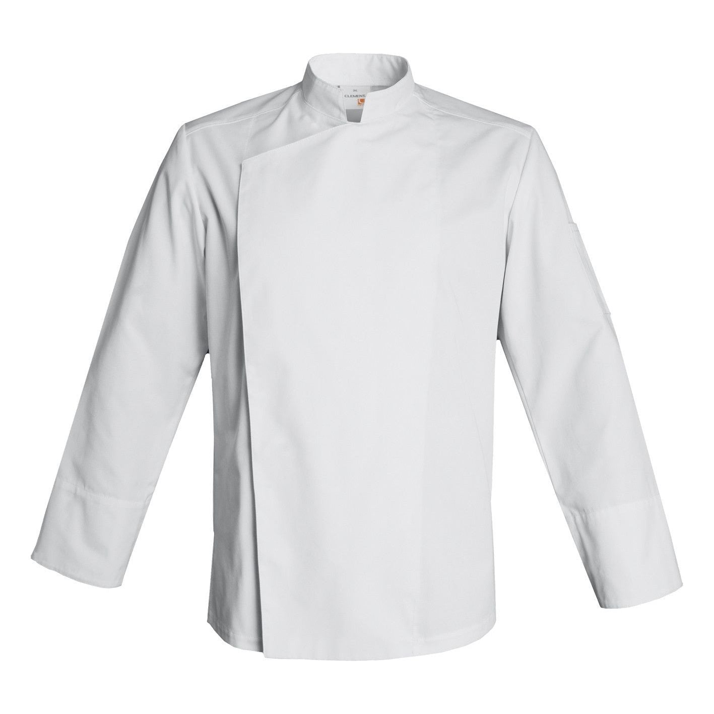 Veste de cuisine Firenze Blanc Longues T00 - UE XS-40/42 - US 31/33 - Clement Design - Veste cuisine homme - FIRENZE BLANC ML T00 - La Guilde Culinaire