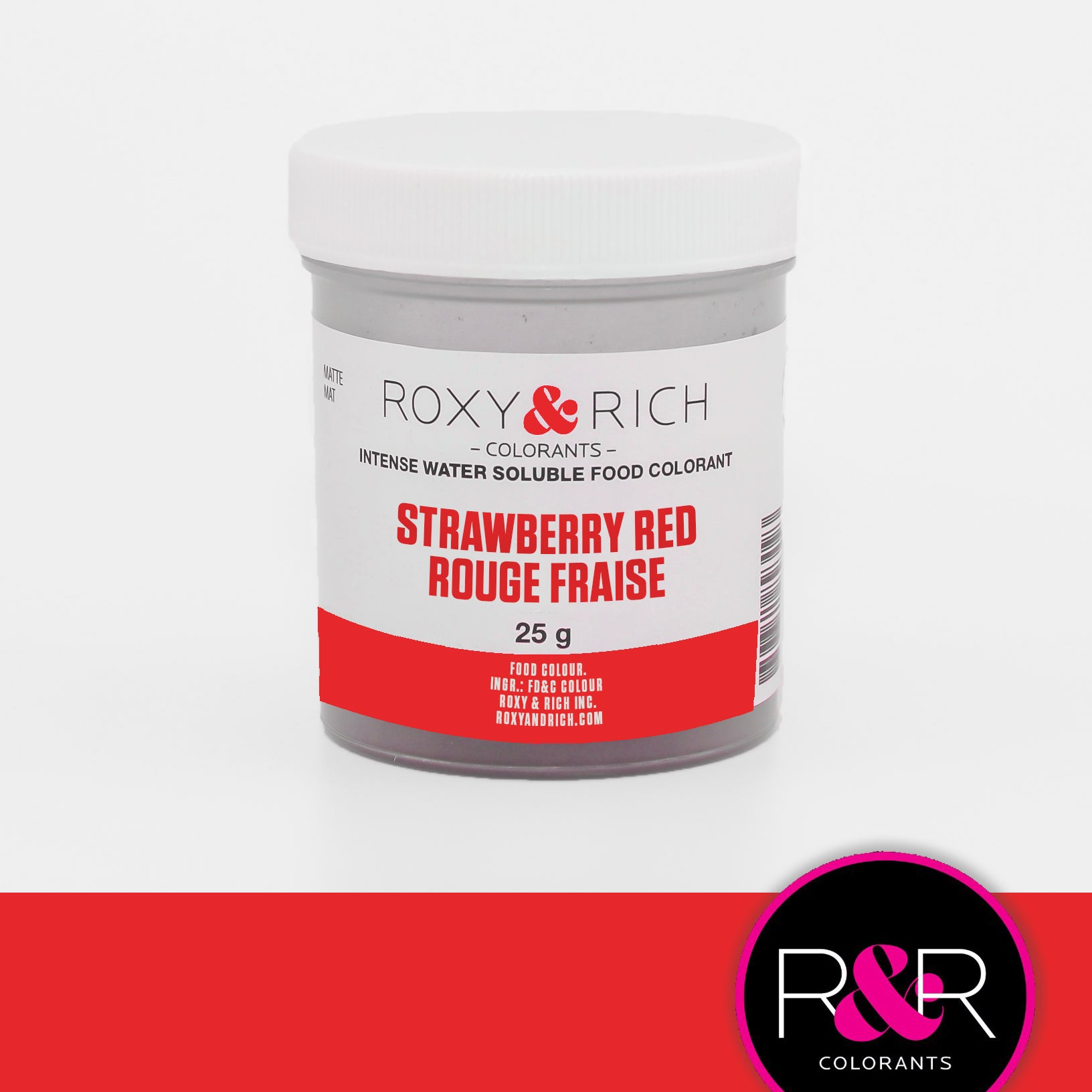 Colorant alimentaire hydrosoluble Rouge Fraise - Roxy & Rich - Colorant alimentaire hydrosoluble - - La Guilde Culinaire
