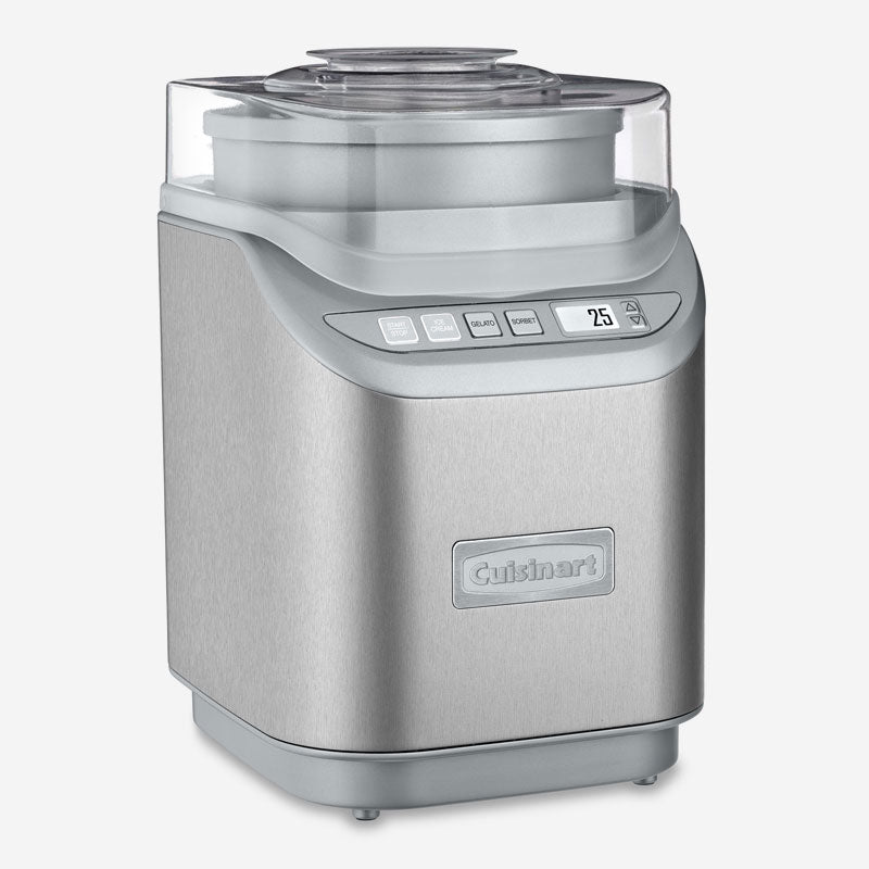 Sorbetière pour crème glacée, glace italienne, yogourt glacé et sorbet inox 1.9L - Cuisinart - Sorbetière et turbine à glace - - La Guilde Culinaire