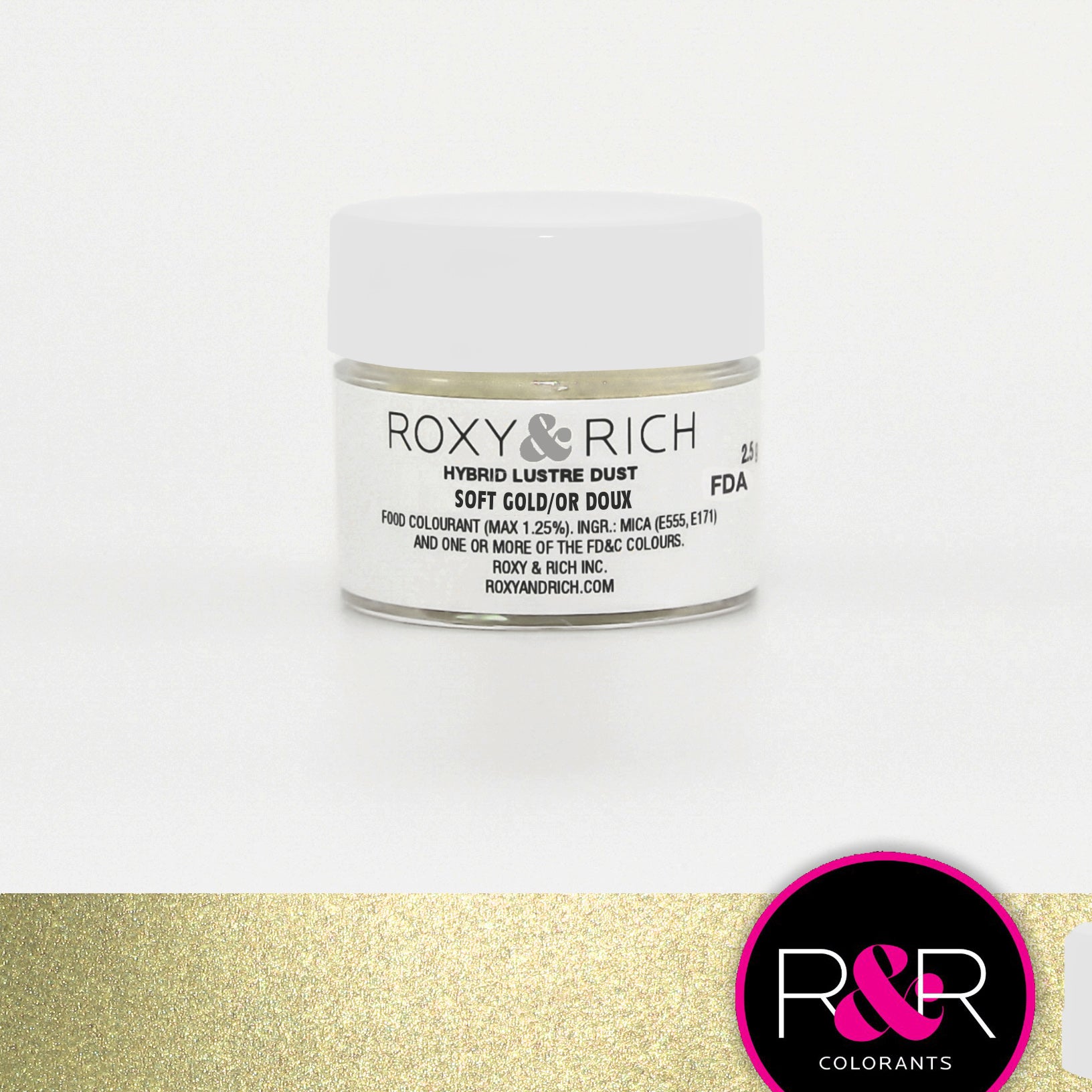 Poudre lustrée hybride OR Doux - Roxy & Rich - Poudre lustrée - - La Guilde Culinaire