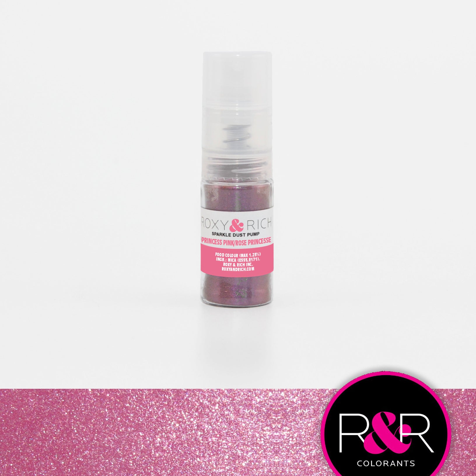 Pompes pour poudres étincelantes Rose Princesse - Roxy & Rich - Poudre étincelante - - La Guilde Culinaire