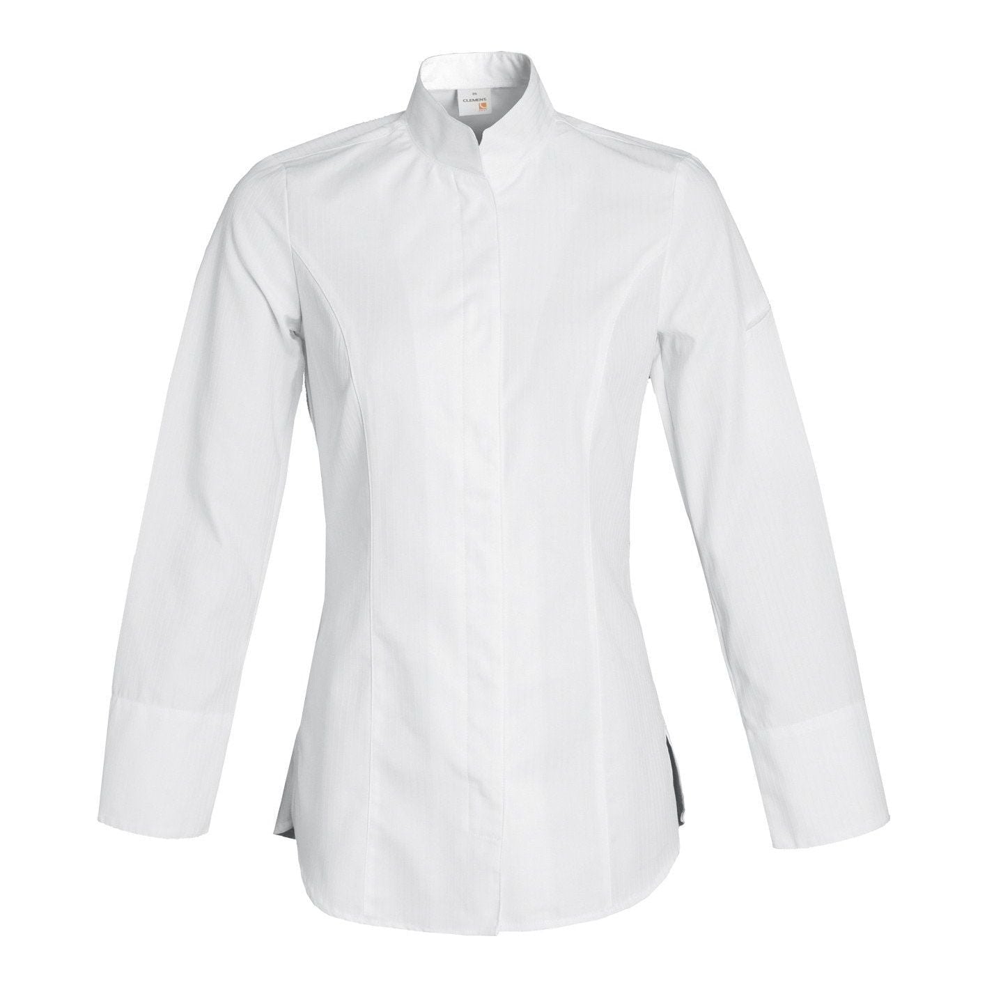 Veste de cuisine Valencia * Blanc Longues T4 - UE 2XL-50/52 - US 41/44 - Clement Design - Veste cuisine femme - VALENCIA BLANC ML T4 DIS - La Guilde Culinaire