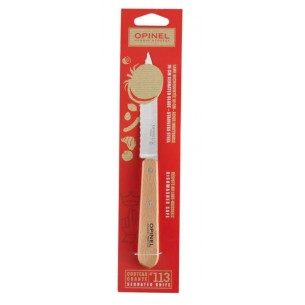 Opinel - Couteau cranté N°113 hêtre - Opinel - Couteau d'office - - La Guilde Culinaire