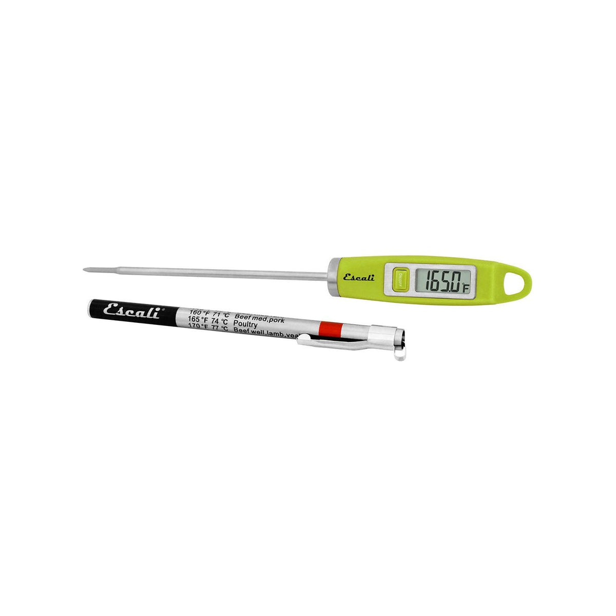 Thermomètre digital Gourmet Vert - Escali - Thermomètre de cuisine - DH1-G - La Guilde Culinaire