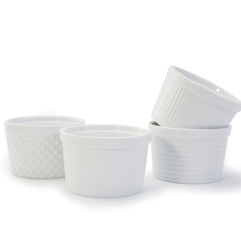 Ramequins Blanc 10 cm Diam - Bia - Ramequin et moule à soufflé - - La Guilde Culinaire