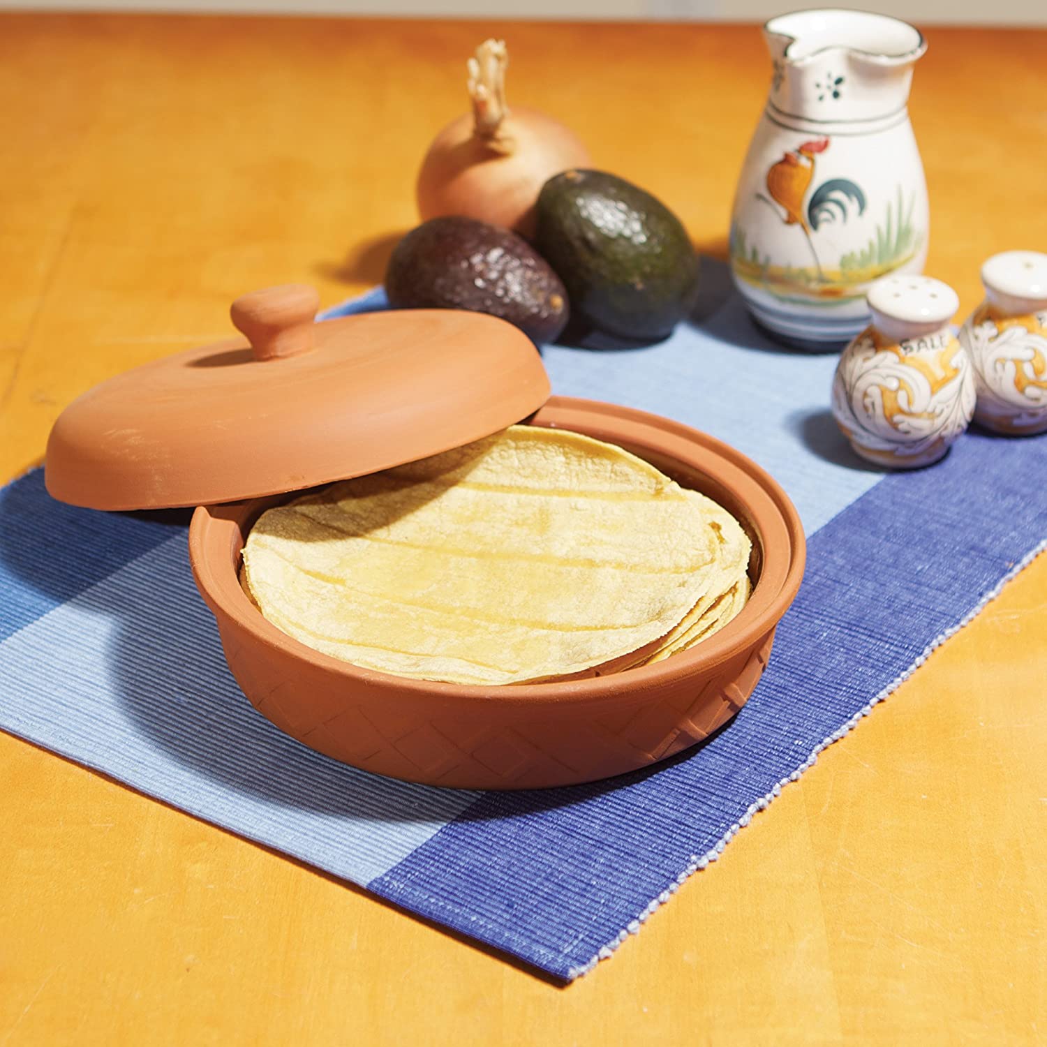 Chauffe Tortillas, en Terre Cuite - Fox Run - Chauffe tortillas - - La Guilde Culinaire