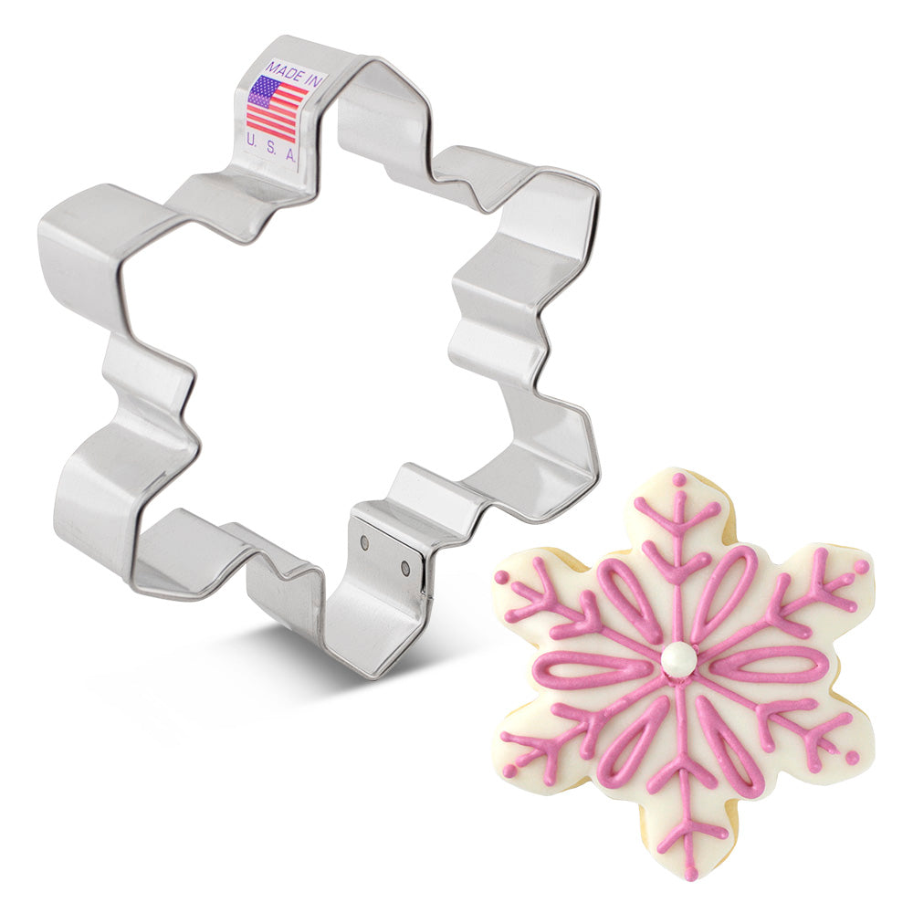 Emporte-pièce flocon de neige géométrique 4" x 3.3" - Ann Clark Cookie Cutters - Emporte-pièce - - La Guilde Culinaire
