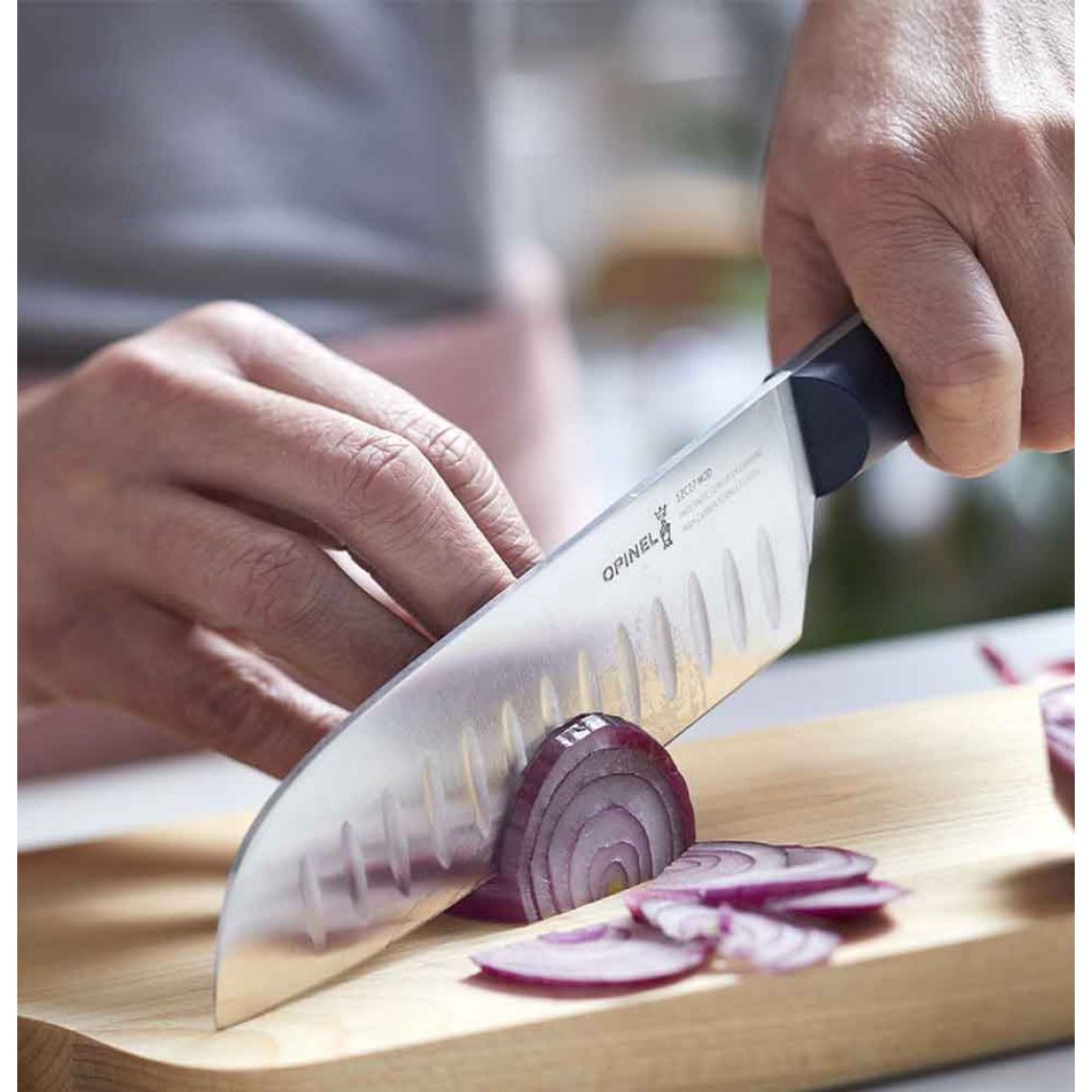 Opinel - N°219 Couteau Santoku Intempora - Opinel - Couteau Japonais - - La Guilde Culinaire