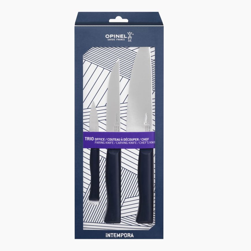 Opinel - Coffret Trio Intempora N°218/N°220/N°225 - Opinel - Ensemble de couteaux - - La Guilde Culinaire