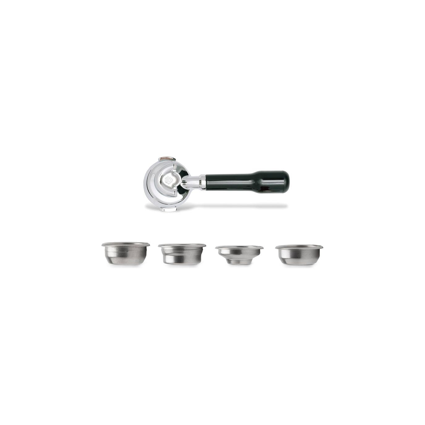Ensemble porte-filtre 58mm à 2 sorties avec poignée noire classique LELIT - LELIT - Accessoire café - - La Guilde Culinaire