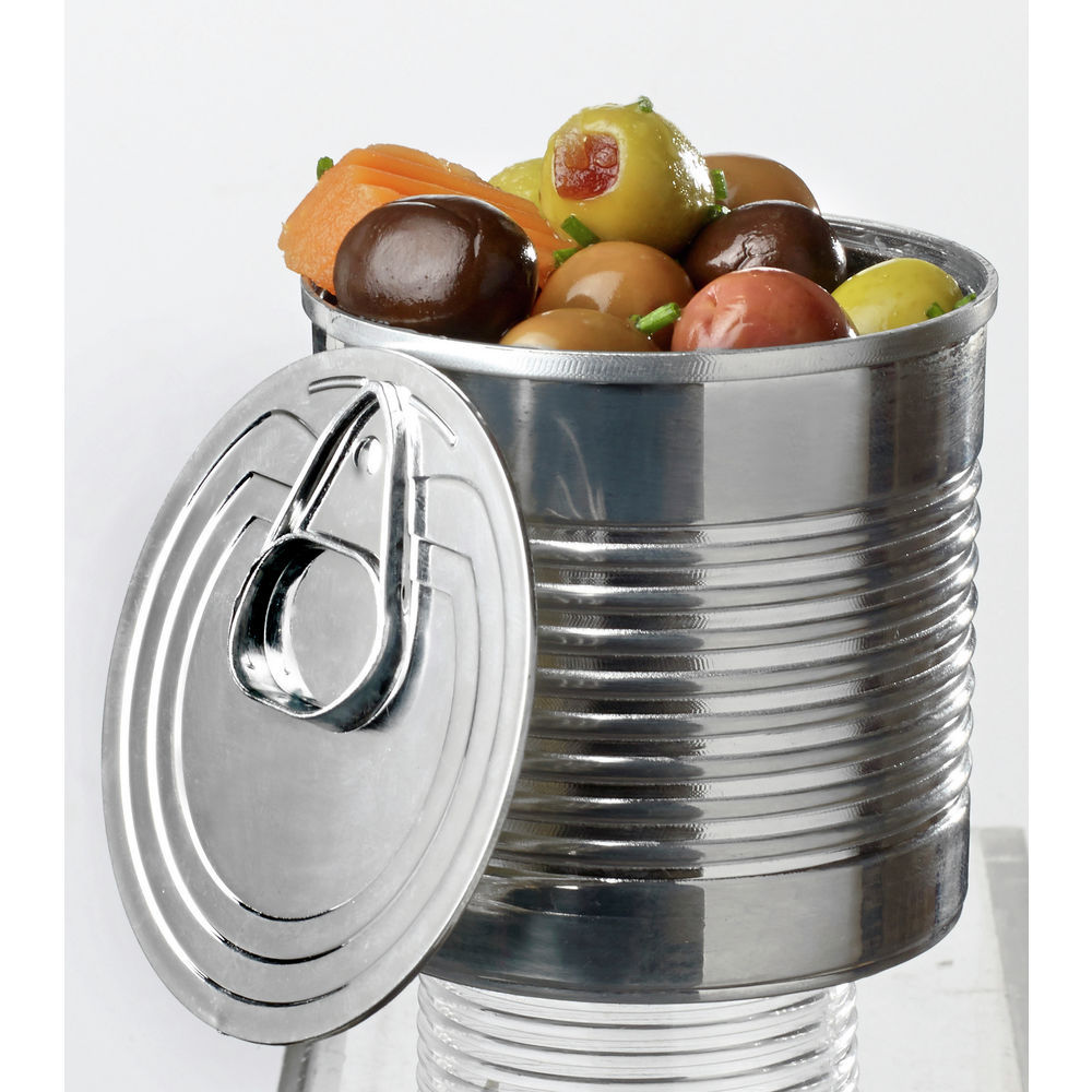 Boite de conserve 220 ml Argenté - paquet 20 - Solia - Service de table jetable - - La Guilde Culinaire
