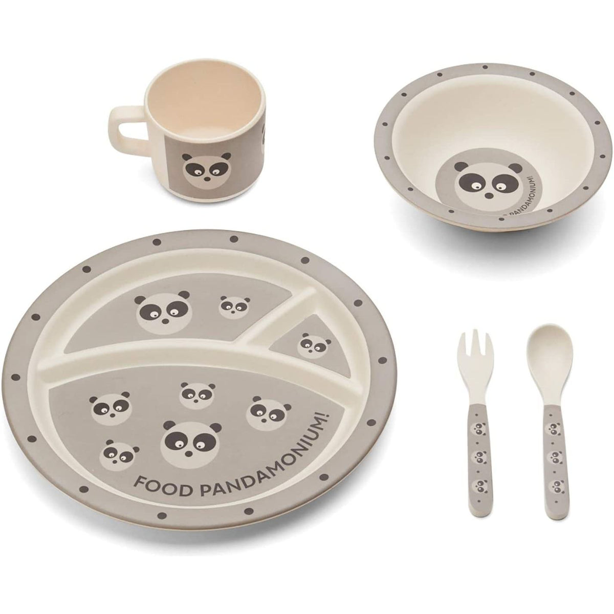 RED ROVER Ensemble service de table en bambou design Panda - Fox Run - Accessoire - - La Guilde Culinaire