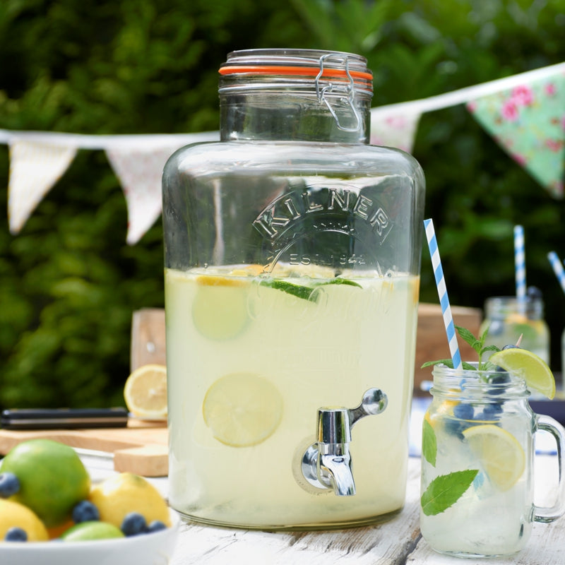 Distributeur de boissons à clip - 8L    - Kilner - Distributeur à boisson -  - La Guilde Culinaire