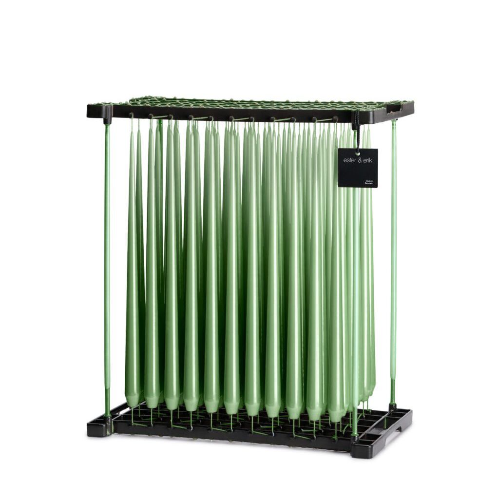Lot de 2 bougies conique classique 42cm Eucalyptus - 66 - Ester & Erik - Chandelle - EE0412-66-2 - La Guilde Culinaire