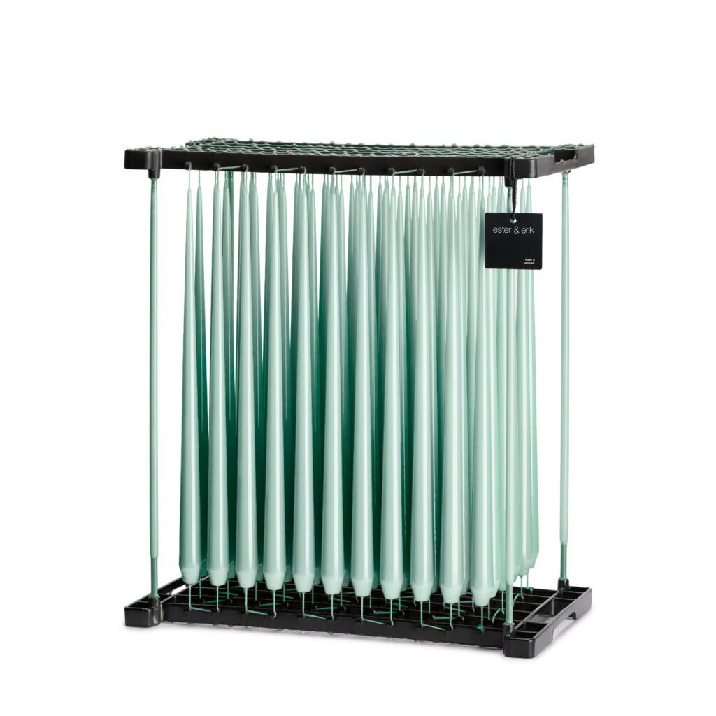 Lot de 2 bougies conique classique 42cm Jade - 67 - Ester & Erik - Chandelle - EE0412-67-2 - La Guilde Culinaire