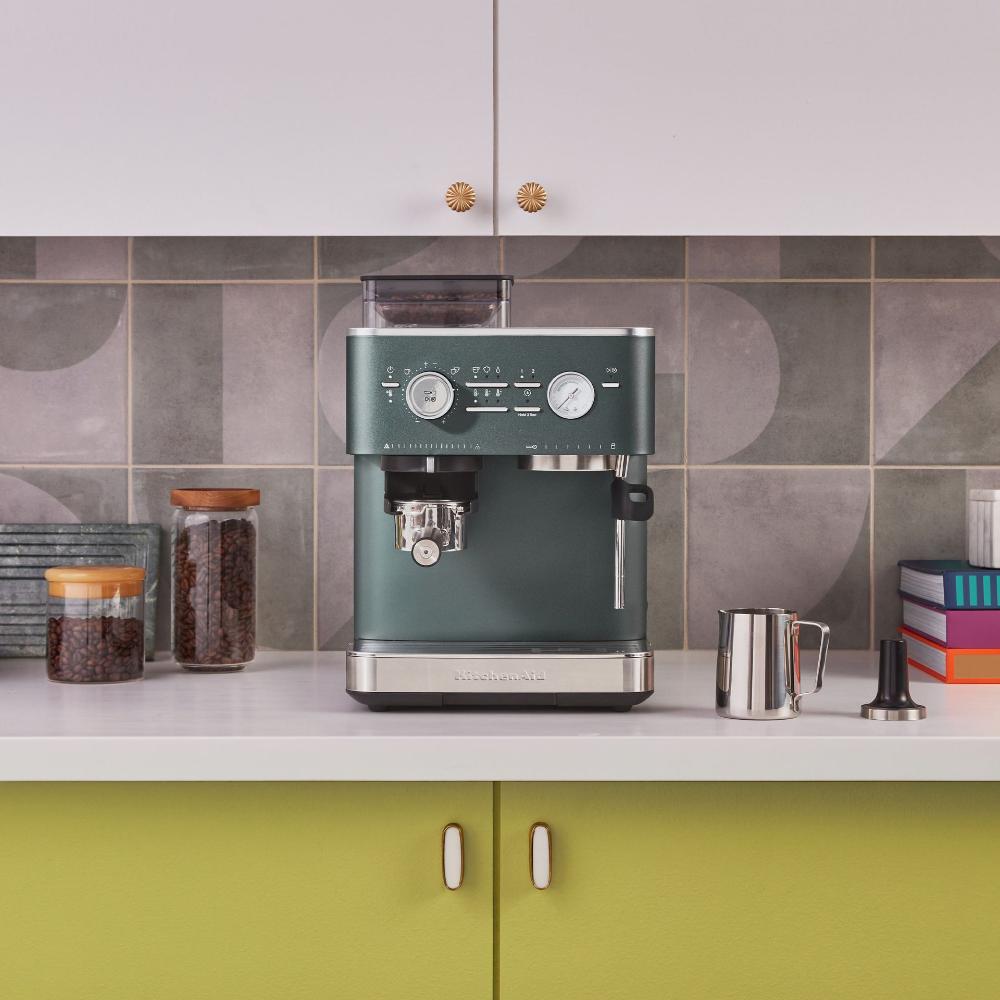 Machine à espresso semi-automatique avec moulin à meule    - Kitchenaid - Machine à espresso -  - La Guilde Culinaire
