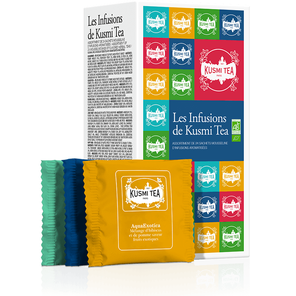 Coffret Les Infusions de Kusmi Tea bio, Assortiment de 24 sachets - Kusmi Tea - Kusmi Tea - Thé et infusion - - La Guilde Culinaire