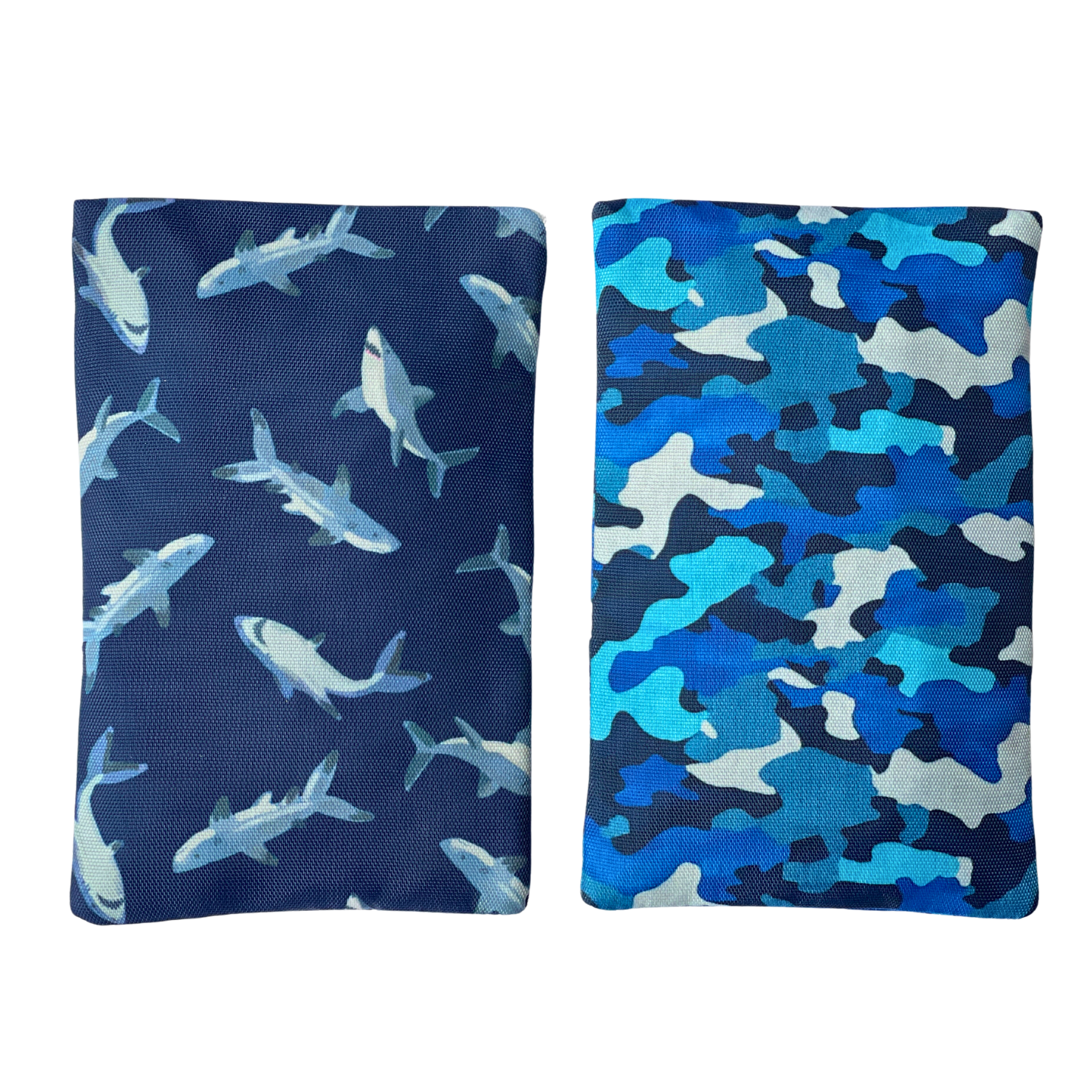 Packs de glace en gel dans des housses en tissu, lot de 2 - Requins & Camouflage - Yumbox - Bloc réfrigérant - - La Guilde Culinaire
