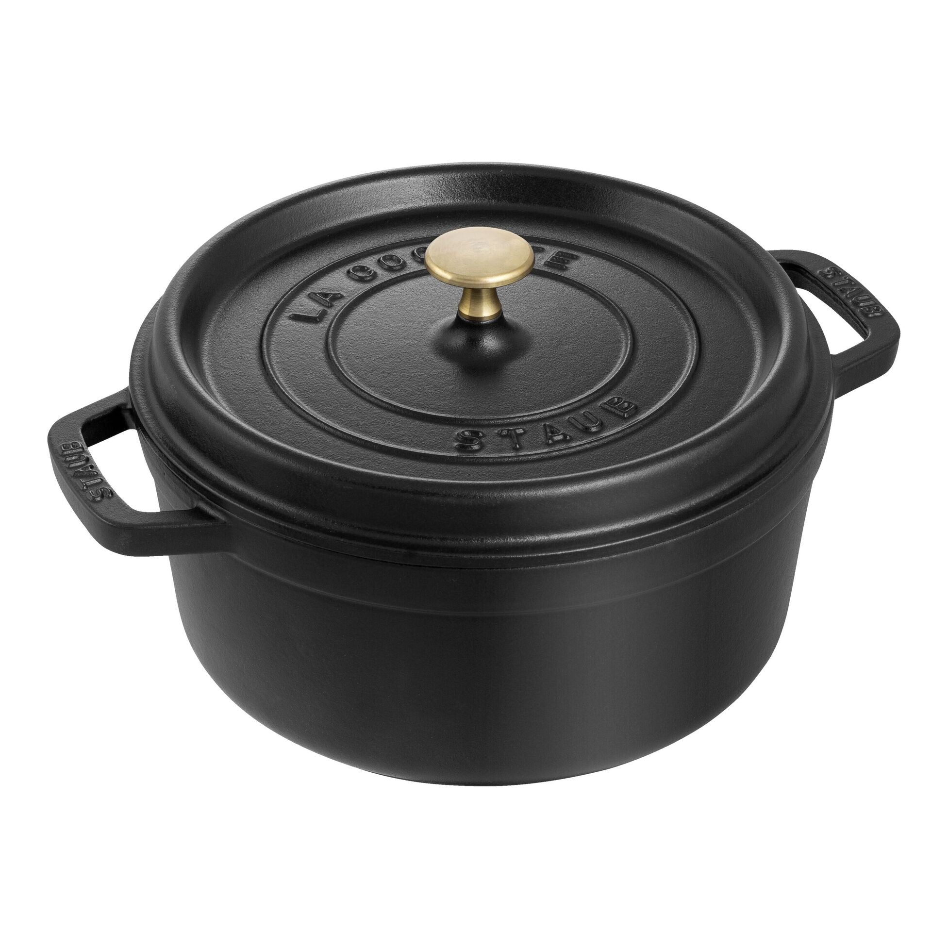 Cocotte ronde en fonte 28 cm - 6,7 L Noir - Staub - Cocotte - 40500-281 - 1003207 - La Guilde Culinaire