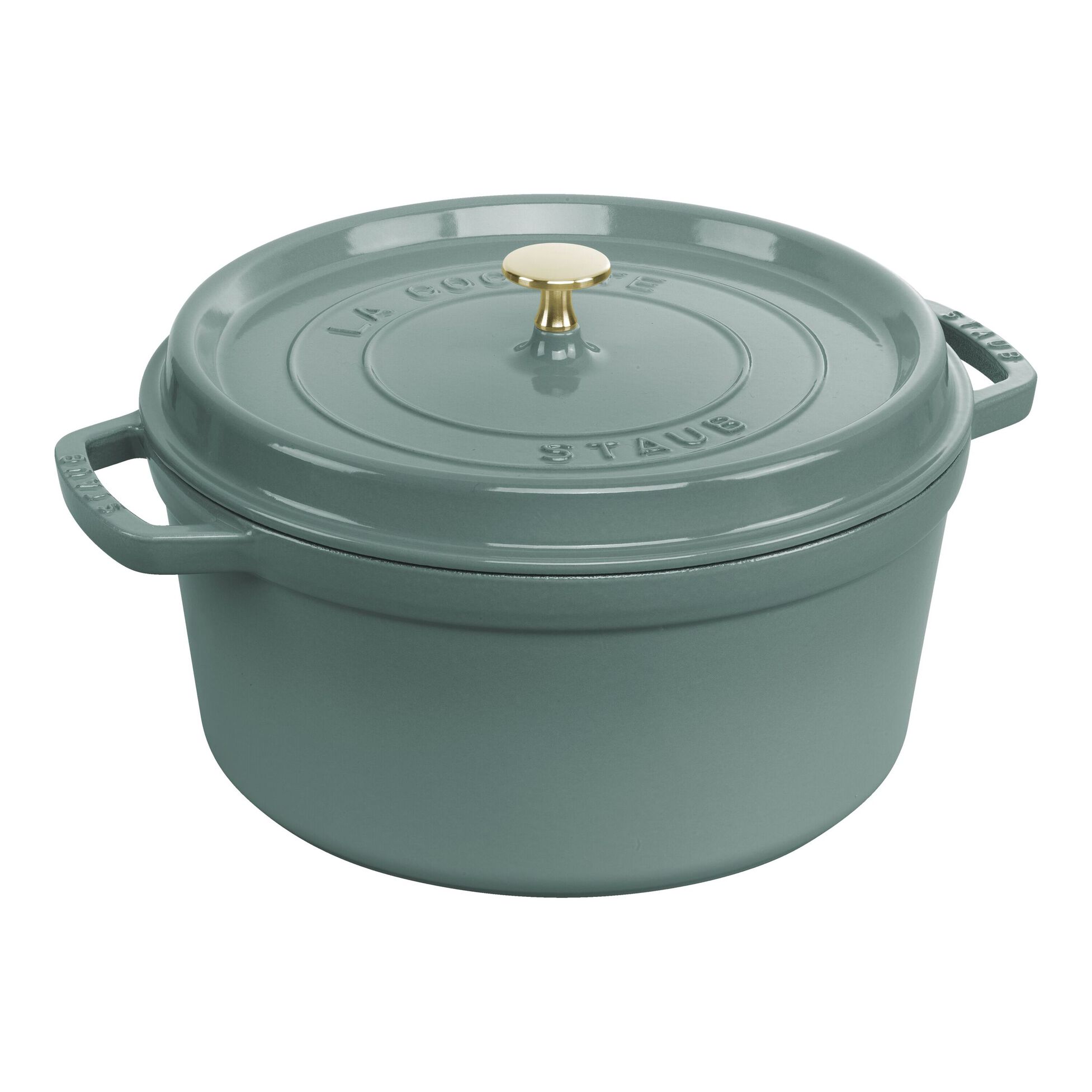 Cocotte ronde en fonte 28 cm - 6,7 L Eucalyptus - Staub - Cocotte - 1023970 - La Guilde Culinaire