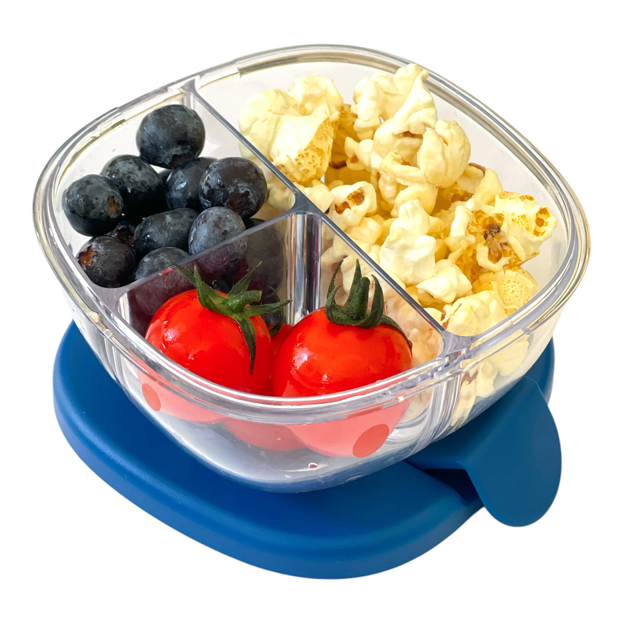 Bol à collations étanche avec 3 compartiments - Bleu marine - Yumbox - Boîte à repas - - La Guilde Culinaire
