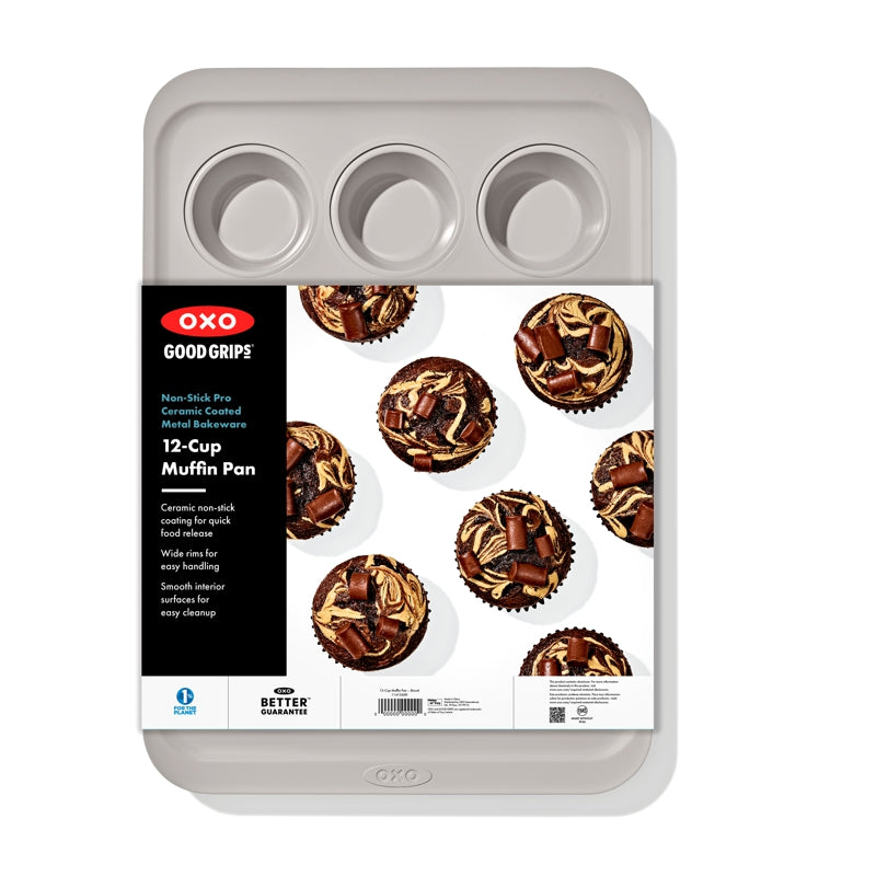 PRO Moule à muffins avec revêtement en céramique - OXO - Moule à muffins - - La Guilde Culinaire