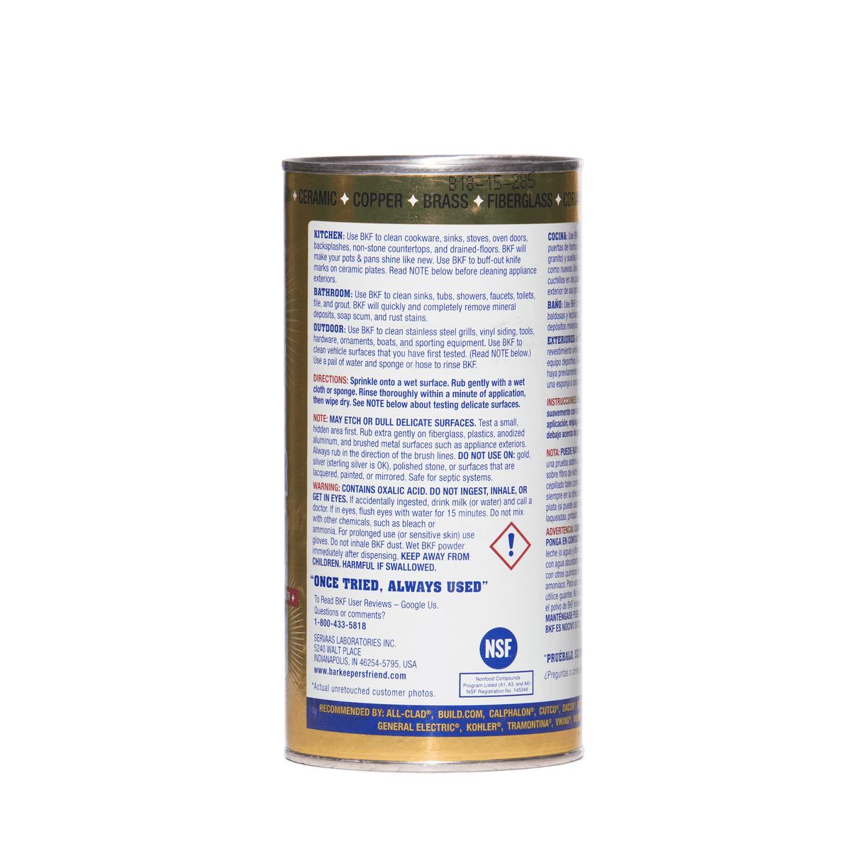 Poudre nettoyante 425g - Bar Keepers Friend    - Fox Run - Nettoyant -  - La Guilde Culinaire