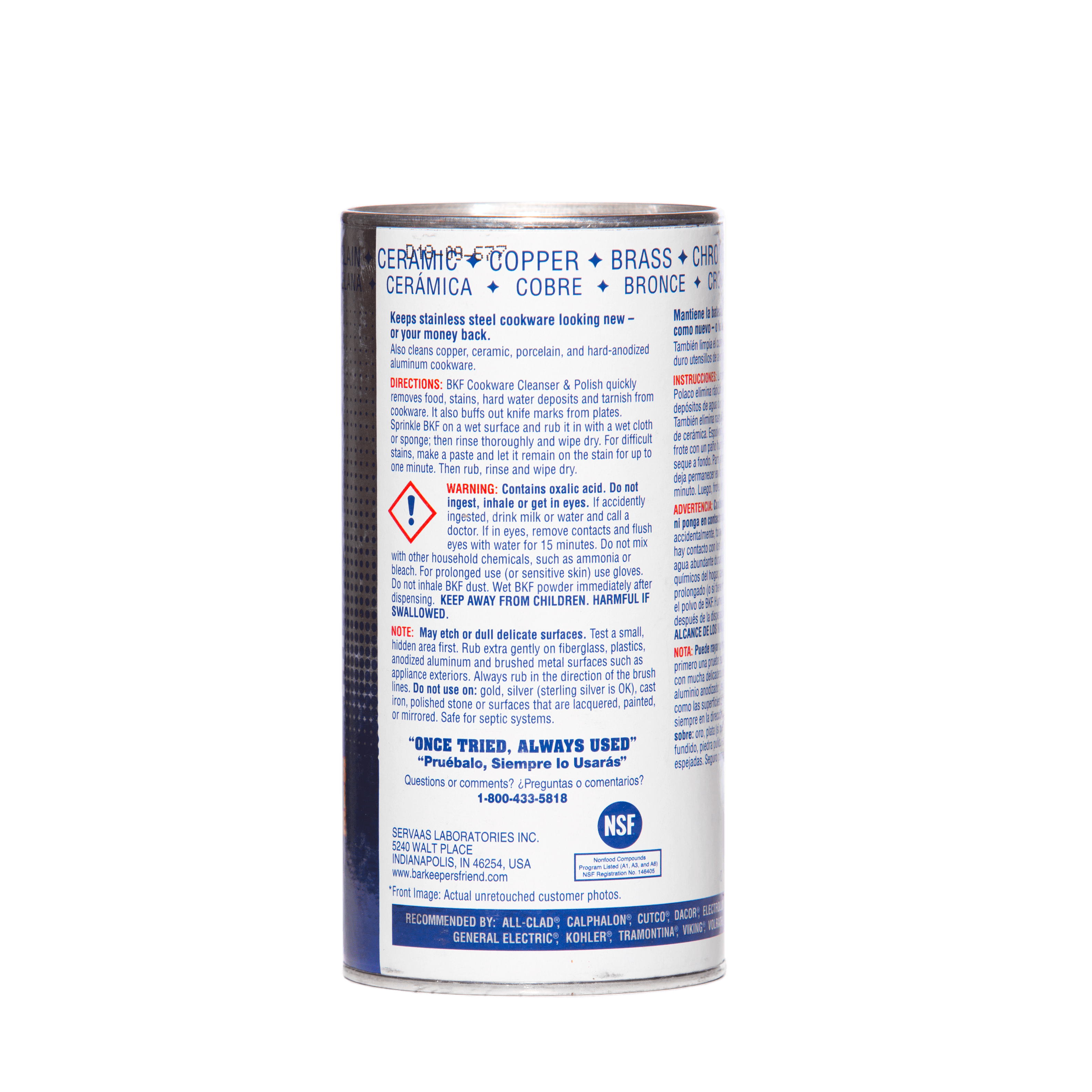 Poudre nettoyante et lustrante 340g - Bar Keepers Friend    - Fox Run - Nettoyant -  - La Guilde Culinaire