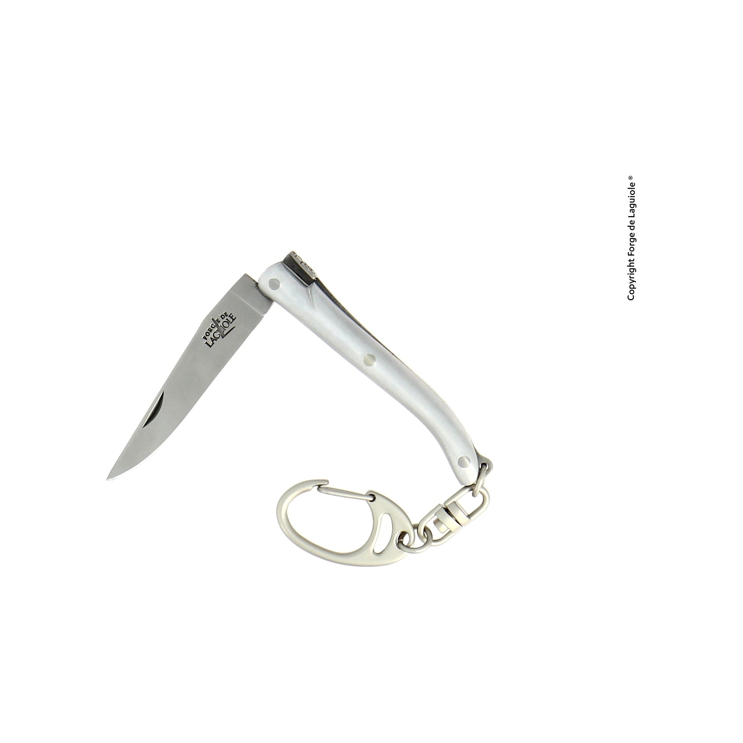 Couteau pliant 7 cm, 1 pièce, porte-clés, finition satinée  – Laguiole    - Laguiole - Porte-clefs -  - La Guilde Culinaire