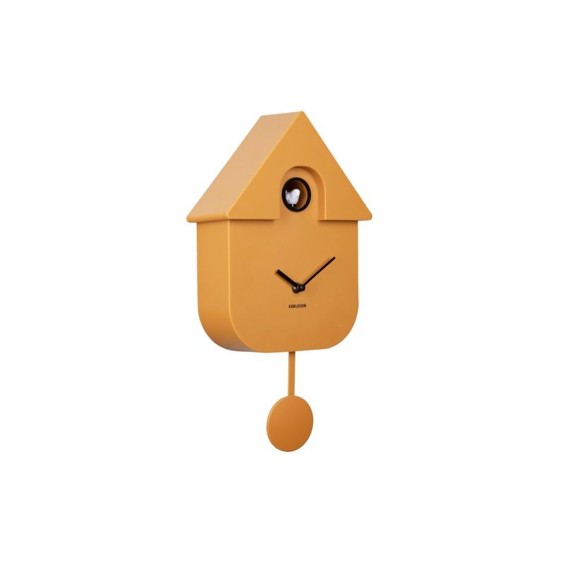 Horloge "The Modern Cuckoo" Jaune ocre - Horloge Karlsson - Horloge - M5-KMC-YE01 - La Guilde Culinaire