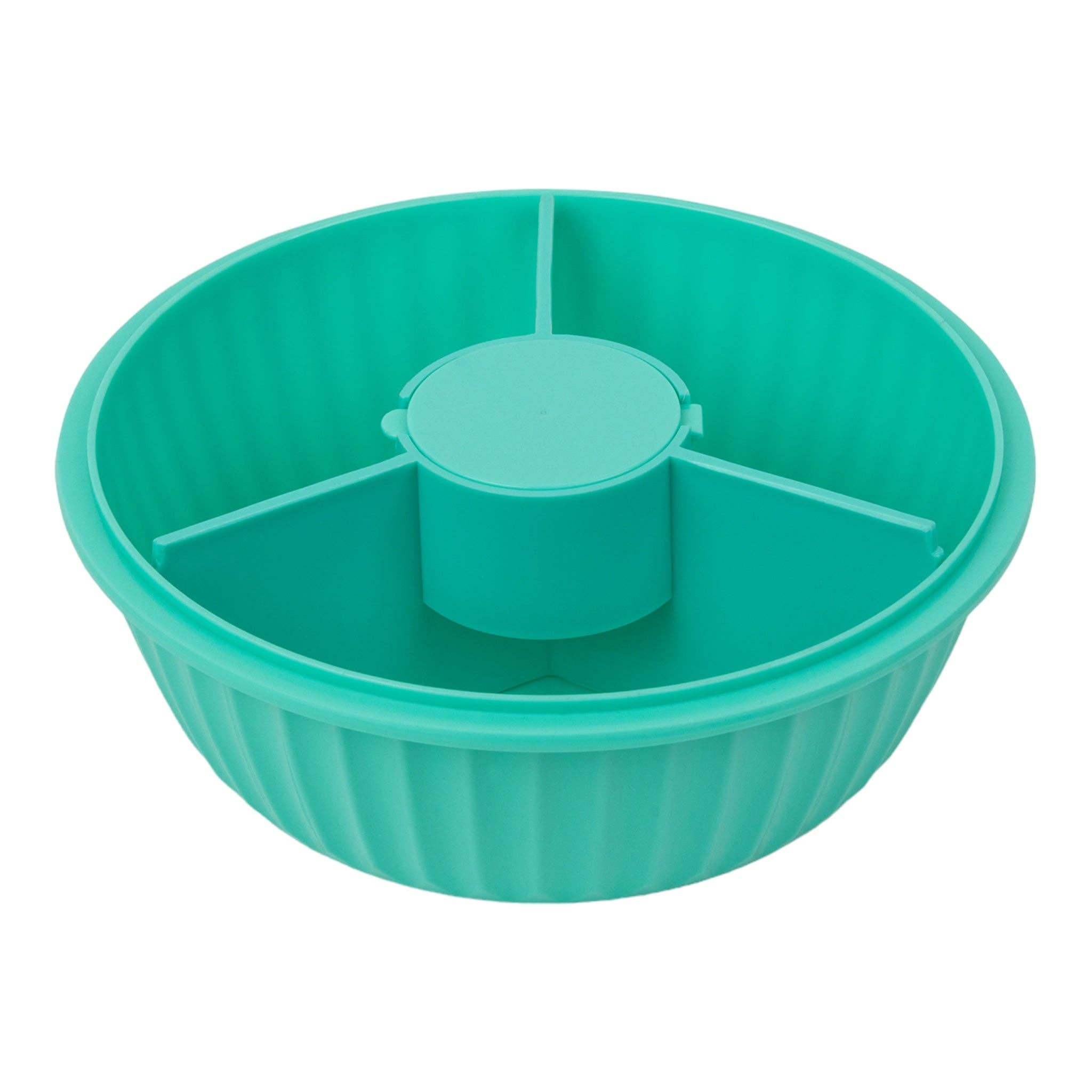 Bol à salade étanche avec séparateur 3 compartiments - Paradise Aqua - Yumbox - Boîte à repas - - La Guilde Culinaire