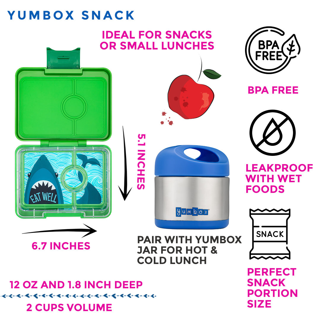 Yumbox Snack - Boîte à Lunch Bento de Petite Taille - Yumbox - Boîte à repas - - La Guilde Culinaire