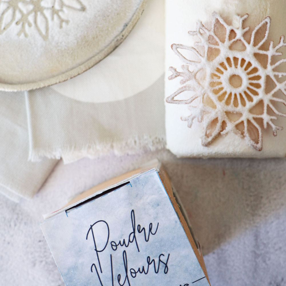 Poudre effet velours neige étincelante - Scrapcooking - Poudre de velours - - La Guilde Culinaire