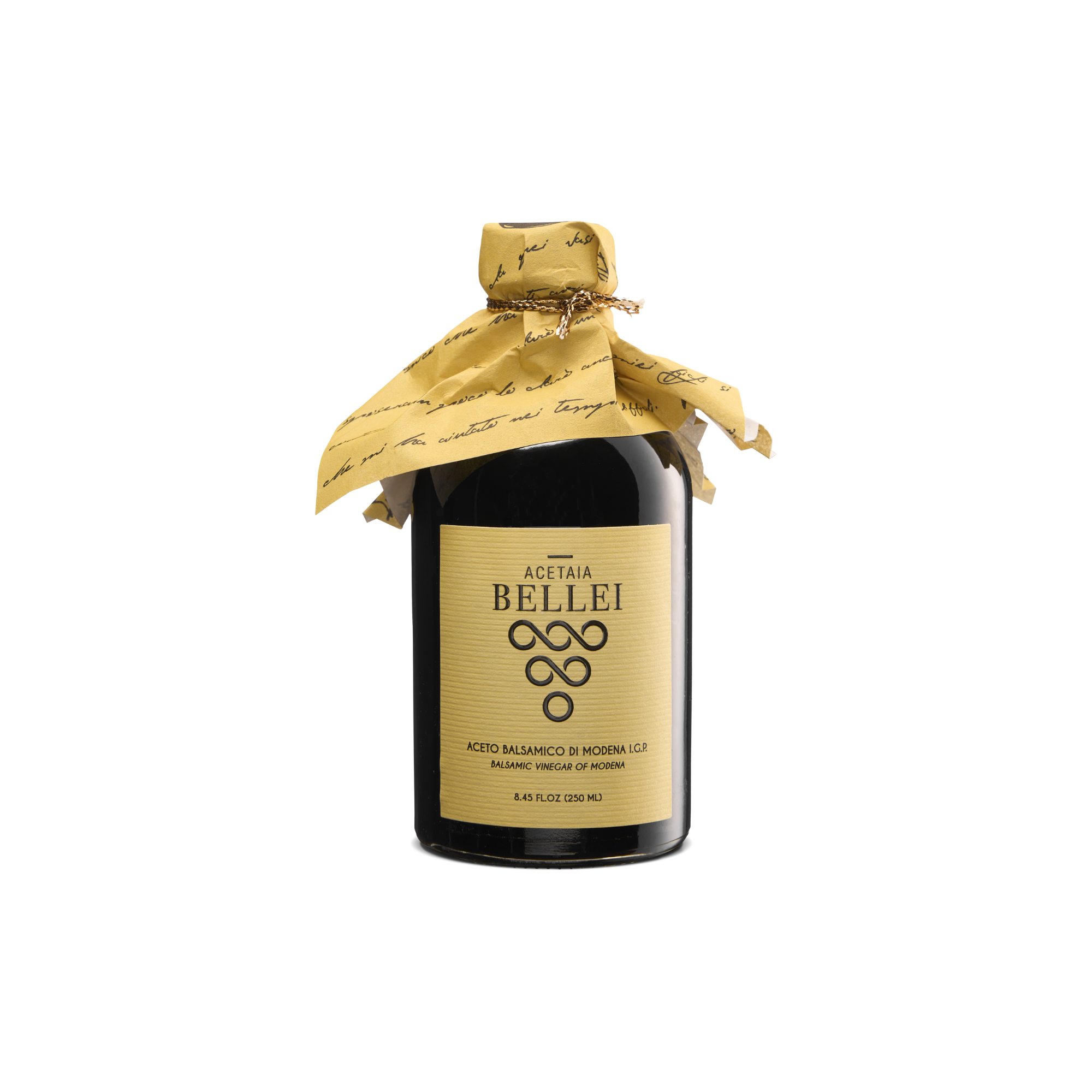 Vinaigre balsamique de Modène IGP "Precious Yellow" 1.24 - 250ml - Acetaia Bellei - Vinaigre - - La Guilde Culinaire