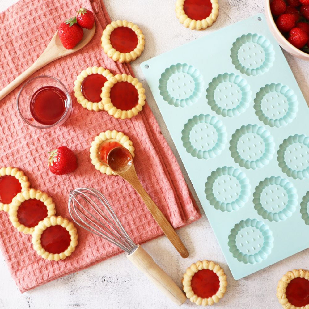 Moule silicone biscuit tartelette - Scrapcooking - Moule à gâteaux - - La Guilde Culinaire