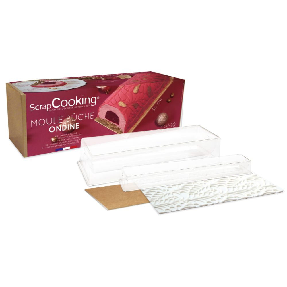 Coffret Bûche de Noël Ondine - Scrapcooking - Moule à bûche - - La Guilde Culinaire