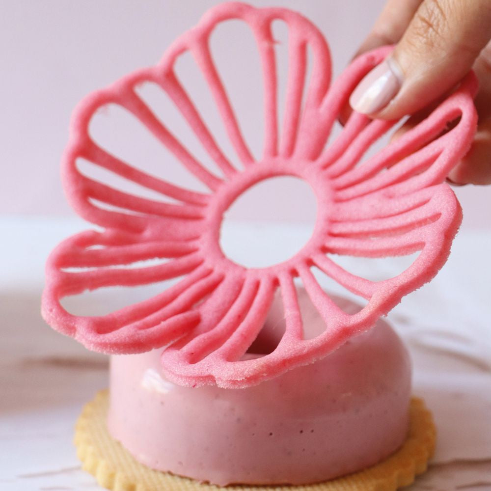 Tapis silicone pour tuiles à motifs fleurs - Scrapcooking - Tapis de pâtisserie - - La Guilde Culinaire
