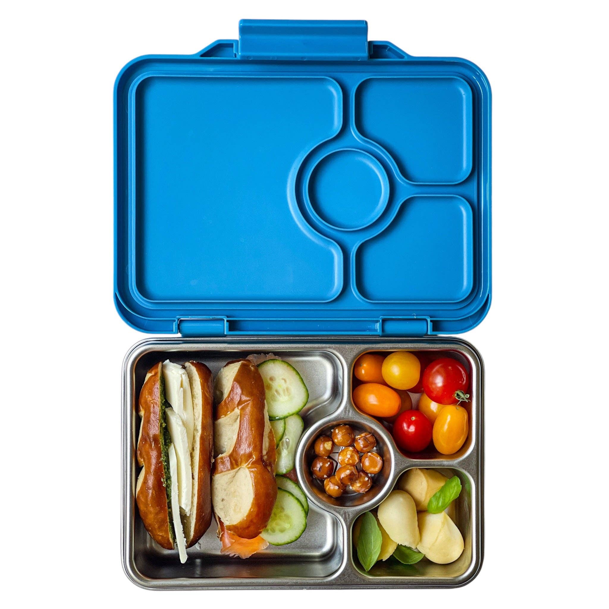 Yumbox Prêt – Boîte à Lunch Bento Étanche en Acier Inoxydable Bleu Normandie - Yumbox - Boîte à repas - NBP202405 - La Guilde Culinaire