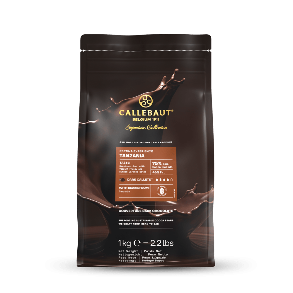 Chocolat Tanzanie Pure Origine 77% cacao - Callebaut - Chocolat noir - - La Guilde Culinaire