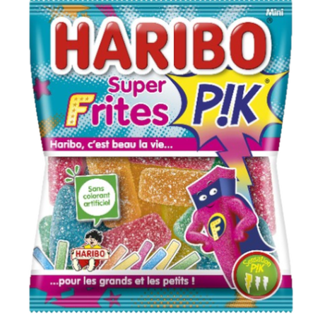 Super Frites Pik, sachet 120g - Haribo - Bonbons - - La Guilde Culinaire