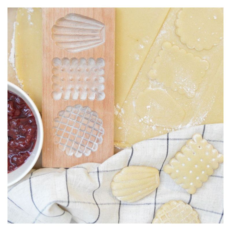 Moule bois biscuits fourrés Petits biscuits    - Scrapcooking - Moule à gâteaux -  - La Guilde Culinaire