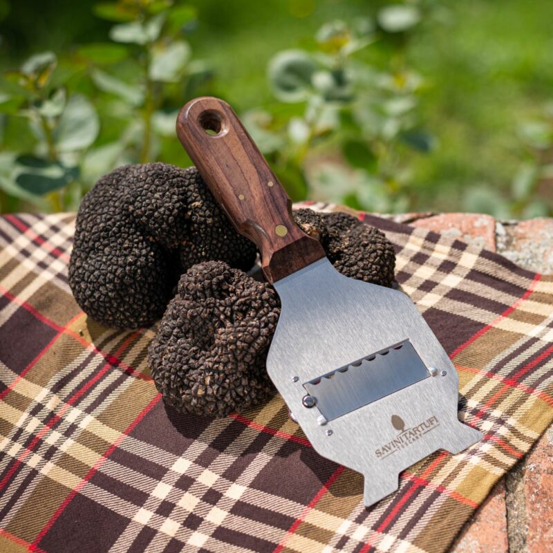 Râpe à truffe en acier inoxydable, manche en bois de rose - Sanelli - Râpe et zesteur - - La Guilde Culinaire