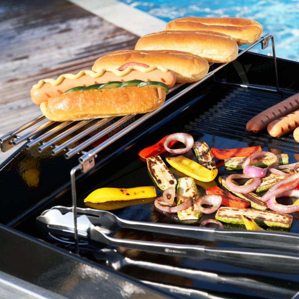 Repose-aliments coulissant - Le Marquier    - Le Marquier - Support de cuisson pour BBQ -  - La Guilde Culinaire
