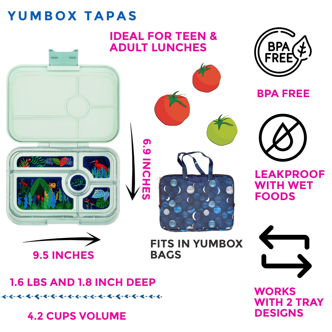 Yumbox Tapas - Boîte Bento étanche avec plateaux à 4 ou 5 compartiments - Yumbox - Boîte à repas - - La Guilde Culinaire
