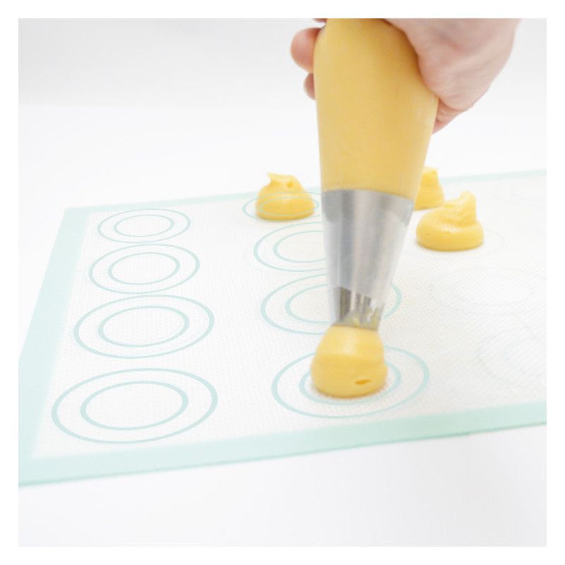Tapis silicone en fibre de verre choux/éclair/macaron    - Scrapcooking - Tapis de pâtisserie -  - La Guilde Culinaire